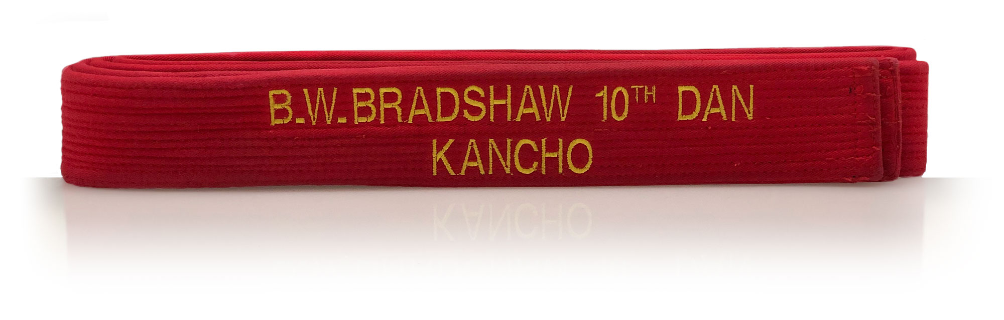 Kancho Bradshaw's Cerminonial 10th Dan Belt